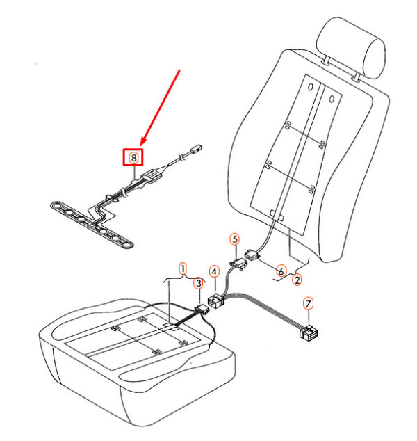 4L0963553A - NEW AUDI Q7 4L FRONT RIGHT SENSOR MAT 4L0963553A ORIGINAL