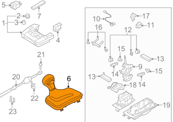 4L1713139AKQPY - Audi Q7 4L Automatic Switching Button LHD 4L1713139AKQPY NEW GENUINE