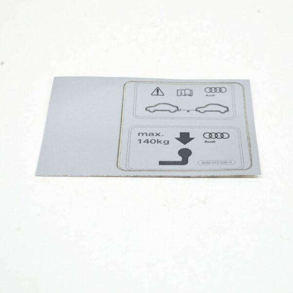 4M0010526A - Audi Q7 4M Trailer Operation Sticker 4M0010526A NEW