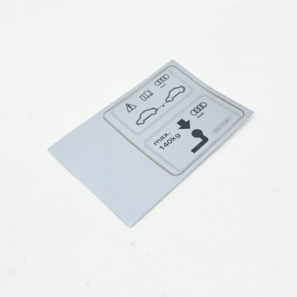 4M0010526A - Audi Q7 4M Trailer Operation Sticker 4M0010526A NEW