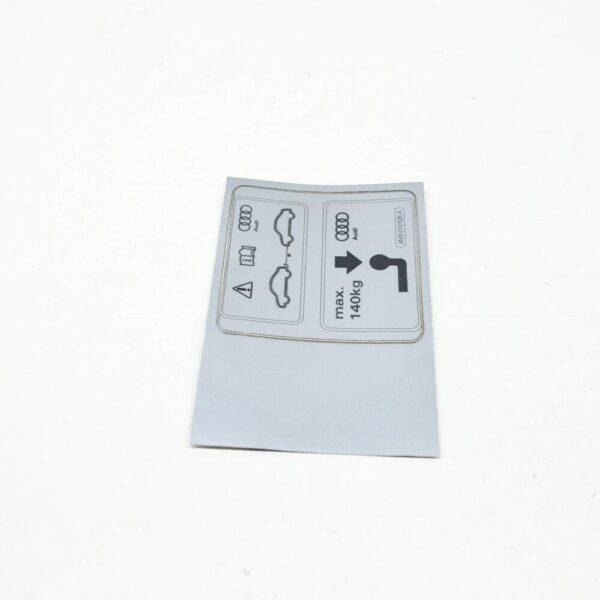 4M0010526A - Audi Q7 4M Trailer Operation Sticker 4M0010526A NEW
