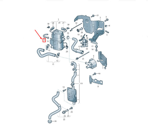 4M0261238E - NEW AUDI Q7 4M FUEL LINE 4M0261238E ORIGINAL