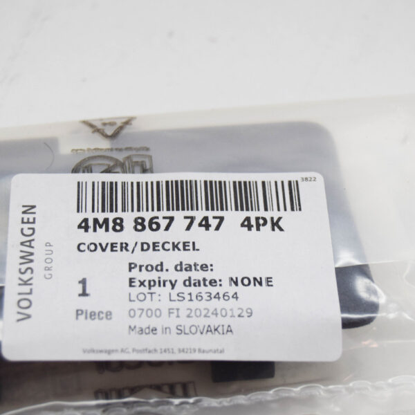 4M88677474PK - AUDI Q8 4MN Lower Centre Emergency Release Cover 4M88677474PK NEW GENUINE