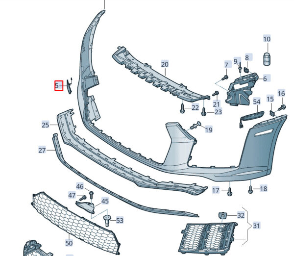 4S0807096A - NEW AUDI R8 4S FRONT RIGHT BUMPER BRACKET 4S0807096A ORIGINAL