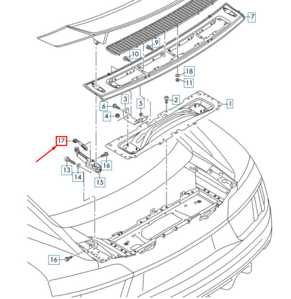 4S0813384B - NEW CONSOLE RIGHT AUDI R8 4S0813384B ORIGINAL