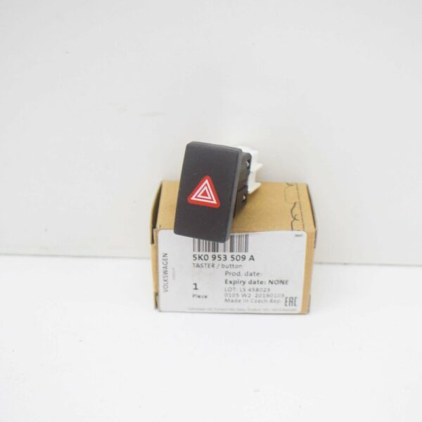 5K0953509A - NEW VOLKSWAGEN GOLF MK6 HAZARD WARNING SWITCH PUSH BUTTON 5K0953509A