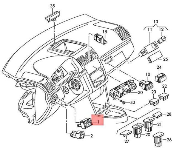 5M0941333AREH - NEW VW GOLF PLUS 521 5M1 HEADLIGHT REGULATOR 5M0941333AREH ORIGINAL