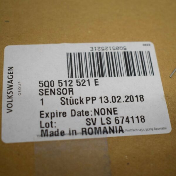 5Q0512521E - NEW AUDI A3 8V REAR LEFT HEIGHT LEVEL SENSOR 5Q0512521E ORIGINAL