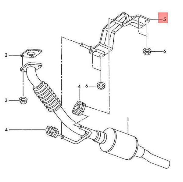 6Q0253461B - NEW VW SKODA SEAT FOX FOX-AFRICA FOX-EU LUPO POLO BRACKET 6Q0253461B ORIGINAL