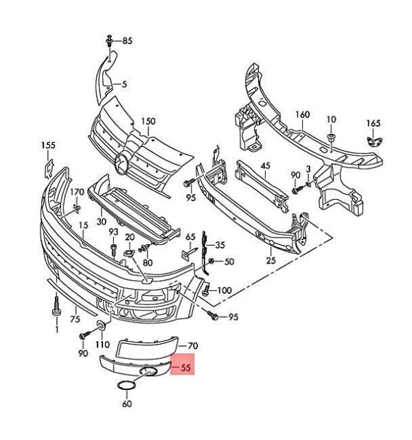 7E08074909B9 - NEW VW CAMPMOBILE TYP2 TRANSP. LT TRANSPORTER TRIM 7E08074909B9 ORIGINAL