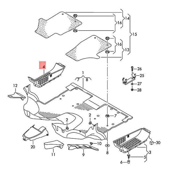 7E5863736B71N - NEW VW TRANSPORTER 7EA 7EB 7EF 7EG STEP INSERT ANTHRACITE 7E5863736B71N ORIGINAL