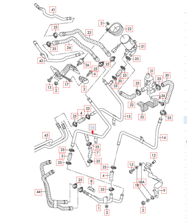 7L0819926AM - NEW AUDI Q7 4L RETURN COOLANT HOSE PIPE 7L0819926AM 2015OEM