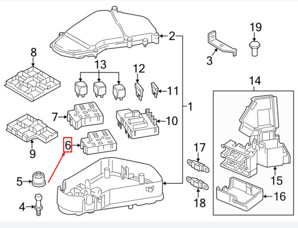 7L0937503 - NEW AUDI Q7 4L RELAY PLATE 7L0937503 ORIGINAL