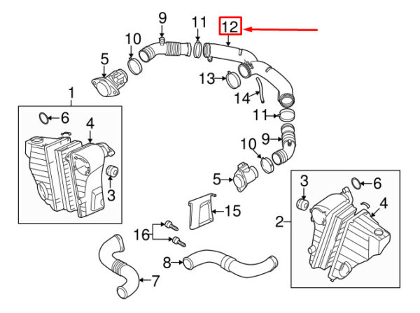 7L6129627G - NEW AUDI VW Q7 TOUAREG 4LB 7L6 7LA INTAKE AIR DUCT 7L6129627G 07-09 ORIGINAL