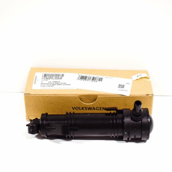 7P6955103A - NEW VW TOUAREG 7P FRONT LEFT HEADLIGHT WASHER CYLINDER 7P6955103A ORIGINAL