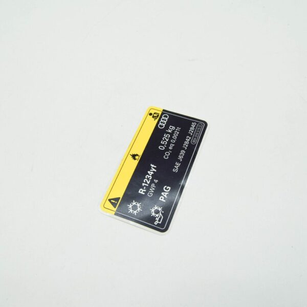 80A010515D - Audi Q5 FY 80A Air Conditioner Sticker Label 80A010515D NEW GENUINE