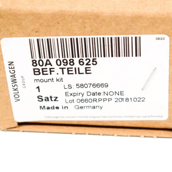 80A098625 - Audi Q5 80A mounting kit 80A098625 new
