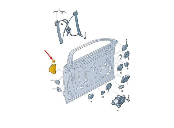 80A837307 - AUDI Q5 FY Front Left Door Cover 80A837307 NEW GENUINE