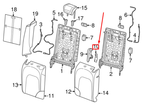 80A883317CCE3 - NEW AUDI Q5 80A REAR SEAT HINGE COVER END COVER 80A883317CCE3 ORIGINAL