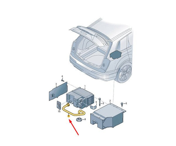 80A915495 - AUDI Q5 FY Battery Degassing 80A915495 NEW GENUINE