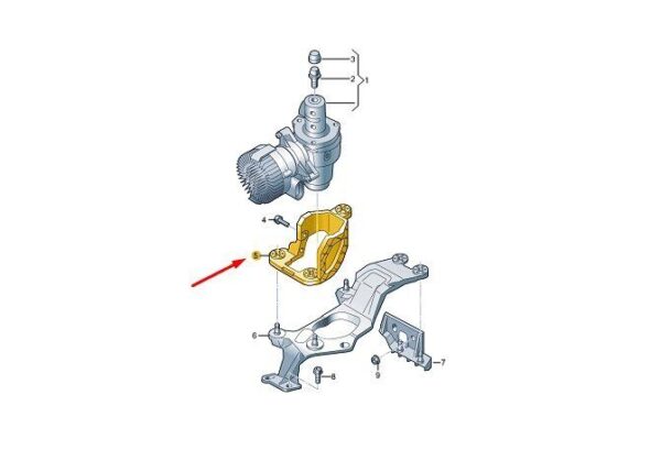 80C614193A - AUDI Q5 FY Pressure Accumulator RHD 80C614193A NEW GENUINE