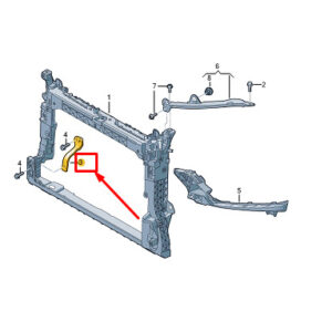 82A805216 - Audi A1 GB front lock carrier 82A805216 NEW ORIGINAL