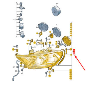 82A941003A - Audi A1 GB headlights front left RHD 82A941003A NEW ORIGINAL