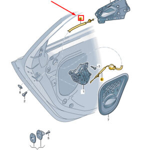 82G839085 - Audi A1 GB door lock cable rear 82G89085 NEW ORIGINAL
