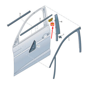 82G867382 - Audi A1 GB door gasket strip front right 82G867382 NEW ORIGINAL