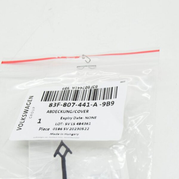 83F807441A - AUDI Q3 F3 Sportback Rear Bumper Tow Eye Cover 83F807441A9B9 NEW GENUINE
