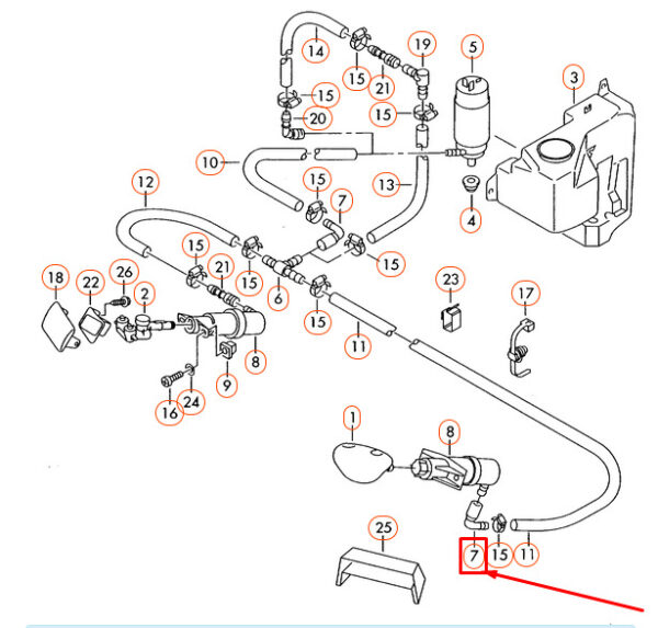 8D0955875 - NEW AUDI A4 8D RIGHT HEADLIGHT CONNECTION PIECE 8D0955875 ORIGINAL