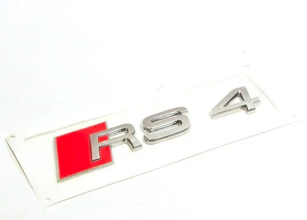 8D98537402ZZ - NEW AUDI RS4 (2000-2016) REAR TRUNK RS4 BADGE EMBLEM 8D98537402ZZ EOM