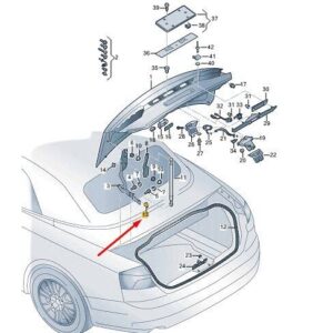 8E5827378 - AUDI A5 MK2 Cabrio Rear Lid Stop 8E5827378 NEW GENUINE