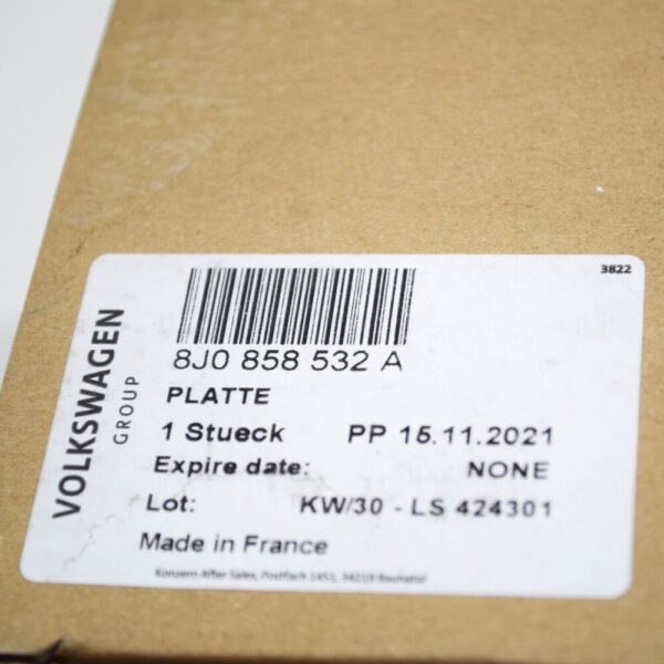 8J0858532A - NEW AUDI TT 8J MK2 FRONT RIGHT DOOR MIRROR MOUNTING PLATE 8J0858532A