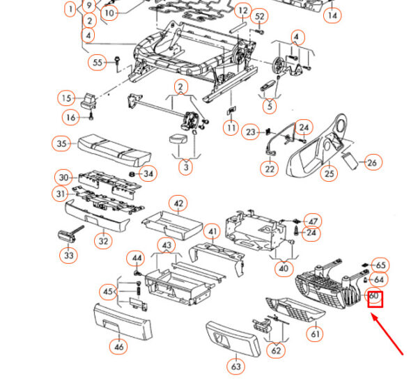 8J08826214PK - NEW AUDI A4 B7 FRONT LEFT UNDER SEAT STOWAGE COMPARTMENT 8J08826214PK