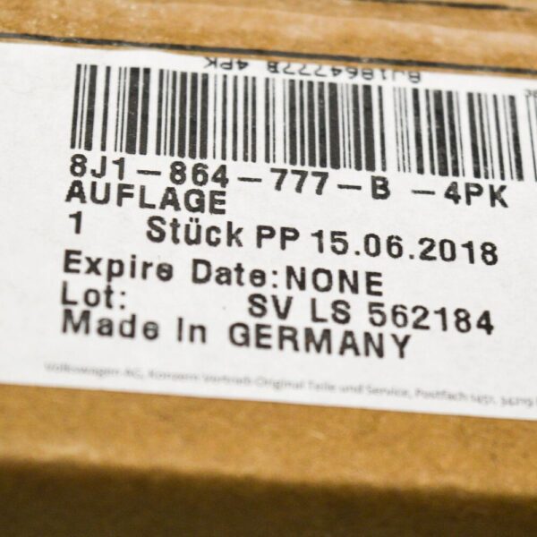 8J1864777B - Audi TT 8J Foot Rest Pedal 8J1864777B4PK LHD NEW GENUINE