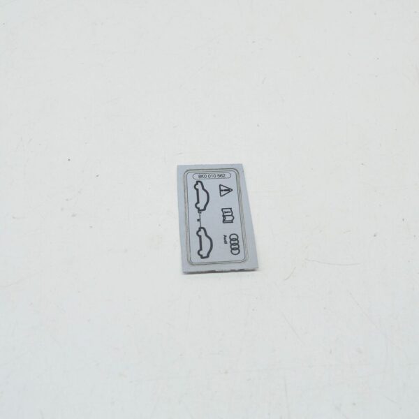 8K0010562 - Audi Q5 SQ5 FY 80A Engine Sticker Information Label 8K0010562 NEW ORIGINAL