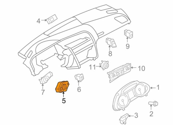 8K0941531ASWEP - NEW AUDI A4 B8 HEADLIGHTS OPERATING SWITCH UNIT 8K0941531AS WEP