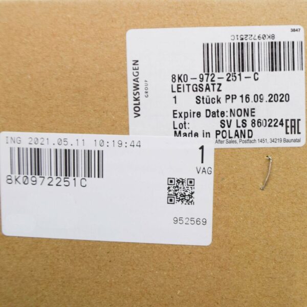 8K0972251C - NEW AUDI A4 B8 FRONT LEFT SPEED SENSOR WIRING SET 8K0972251C