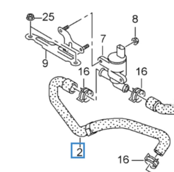 8K1819373BL - NEW AUDI A4 B8 COOLANT PIPE HOSE LHD 8K1819373BL 2014OEM