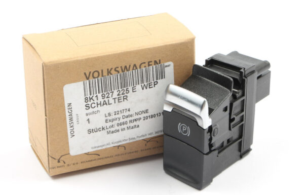 8K1927225EWEP - NEW AUDI A4 B8 ELECTROMECHANICAL PARKING BRAKE SWITCH LHD 8K1927225EWEP ORIGINAL