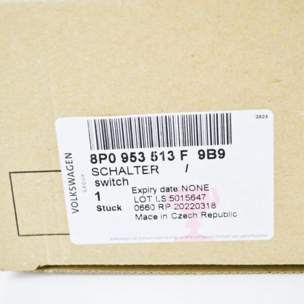 8P0953513F9B9 - NEW AUDI A3 8P STEERING COLUMN MULTIFUNCTION SWITCH 8P0953513F9B9