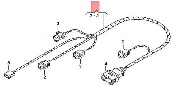 8P0971679C - NEW AUDI A3 CABRIOLET WIRING SET FOR DASH PANEL BOX LIGHT 8P0971679C ORIGINAL