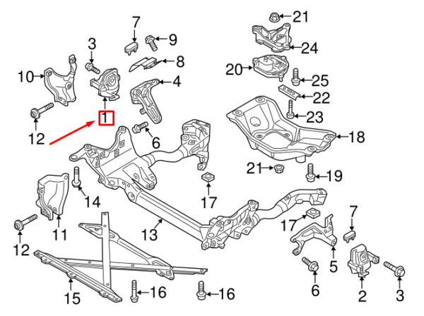 8R0199381AE - NEW AUDI A5 SPORTBACK 8T RIGHT ENGINE MOTOR MOUNT 8R0199381AE ORIGINAL