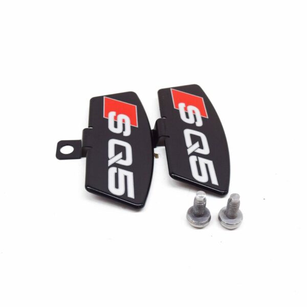 8R0698618 - NEW AUDI Q5 8R FRONT BRAKE CALIPER 'S Q5' COVER PLATE 2PCS 8R0698618