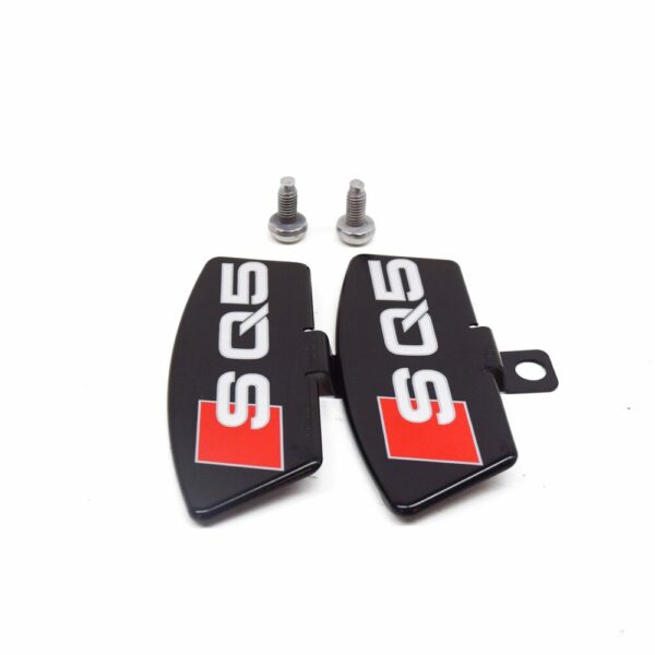 8R0698618 - NEW AUDI Q5 8R FRONT BRAKE CALIPER 'S Q5' COVER PLATE 2PCS 8R0698618