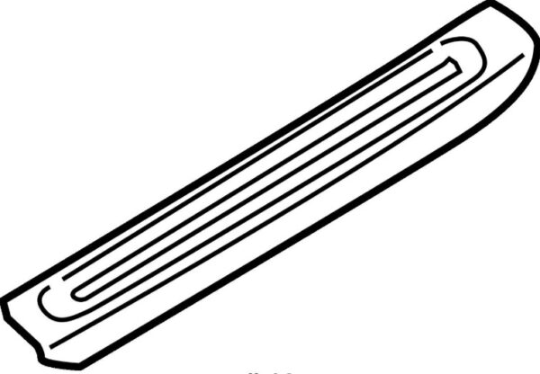 8R0853373D01C - NEW AUDI Q5 8R FRONT LEFT SIDE INTERIOR SILL STRIP 8R0853373D01C OEM
