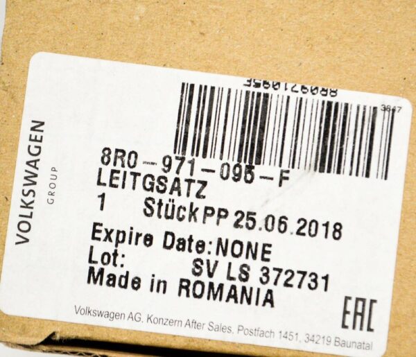 8R0971095F - NEW AUDI Q5 8R FRONT PARKING SENSORS WIRING HARNESS LOOM 8R0971095F ORIGINAL