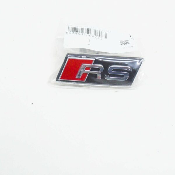 8U0853736A2ZZ - OEM AUDI Q3 8U FRONT BUMPER GRILLE RS EMBLEM BADGE 8U0853736A2ZZ GENUINE