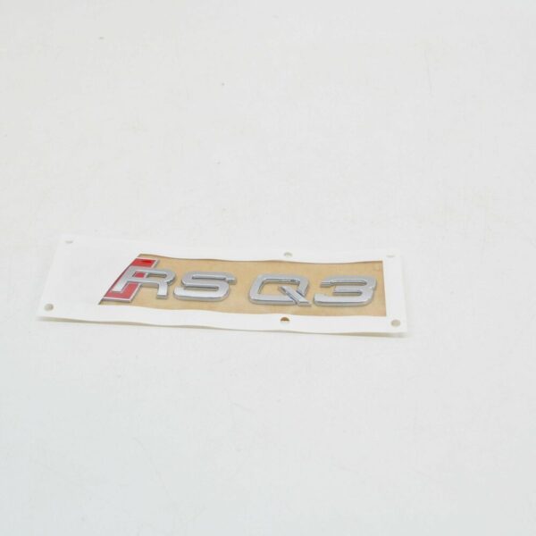 8U0853740 - NEW AUDI Q3 8U RS REAR TRUNK BOOT LID EMBLEM BADGE 8U0853740